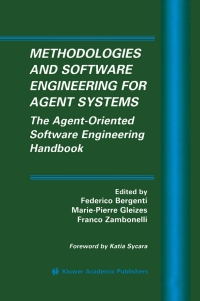 Cover image: Methodologies and Software Engineering for Agent Systems 1st edition 9781402080579