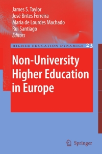 Imagen de portada: Non-University Higher Education in Europe 1st edition 9781402083341