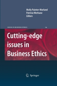 Imagen de portada: Cutting-edge Issues in Business Ethics 1st edition 9781402084003