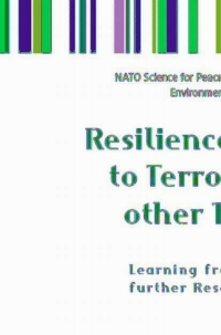 صورة الغلاف: Resilience of Cities to Terrorist and other Threats 1st edition 9781402084881