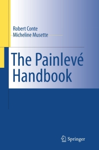 Omslagafbeelding: The Painlevé Handbook 9781402084904
