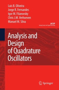 Cover image: Analysis and Design of Quadrature Oscillators 9781402085154