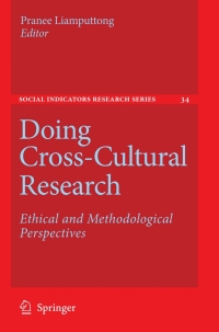 صورة الغلاف: Doing Cross-Cultural Research 1st edition 9781402085666
