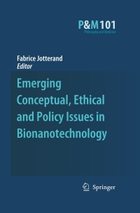 Cover image: Emerging Conceptual, Ethical and Policy Issues in Bionanotechnology 1st edition 9781402086489