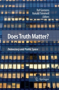 Titelbild: Does Truth Matter? 1st edition 9781402088483