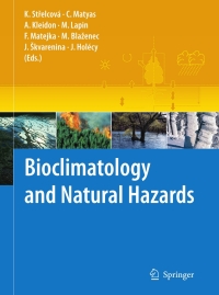 Imagen de portada: Bioclimatology and Natural Hazards 1st edition 9781402088759