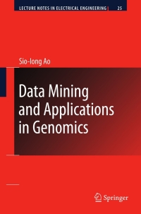 Cover image: Data Mining and Applications in Genomics 9789048180400