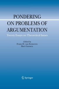 Omslagafbeelding: Pondering on Problems of Argumentation 1st edition 9781402091643
