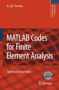 Cover image: MATLAB Codes for Finite Element Analysis 9781402091995