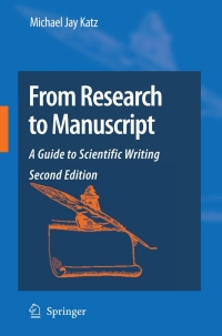 Imagen de portada: From Research to Manuscript 2nd edition 9781402094668