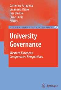 Cover image: University Governance 1st edition 9781402086373