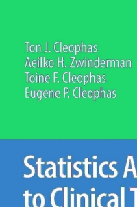 Cover image: Statistics Applied to Clinical Trials 4th edition 9789048181476