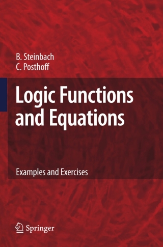 Imagen de portada: Logic Functions and Equations 9789048181650