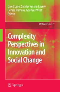 Cover image: Complexity Perspectives in Innovation and Social Change 1st edition 9781402096624