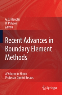 Imagen de portada: Recent Advances in Boundary Element Methods 1st edition 9781402097096