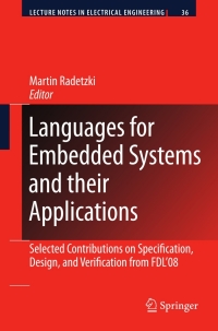 صورة الغلاف: Languages for Embedded Systems and their Applications 9781402097133