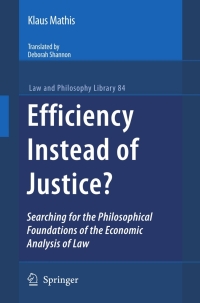 Cover image: Efficiency Instead of Justice? 9789048182039