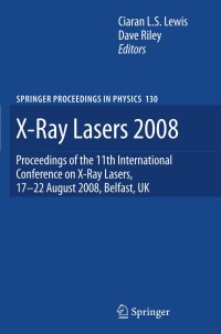 Imagen de portada: X-Ray Lasers 2008 1st edition 9781402099236