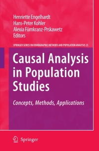 表紙画像: Causal Analysis in Population Studies 1st edition 9781402099663