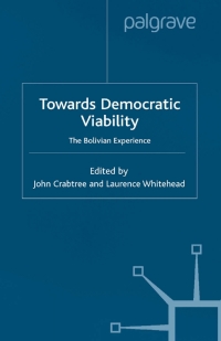 Imagen de portada: Towards Democratic Viability 1st edition 9780333802106