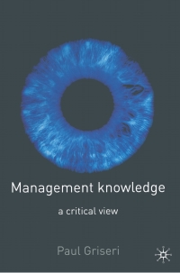 Cover image: Management Knowledge 1st edition 9780333770948