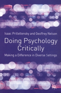 Imagen de portada: Doing Psychology Critically 1st edition 9780333922835