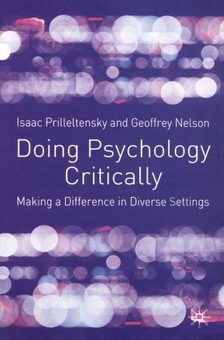 Cover image: Doing Psychology Critically 1st edition 9780333922835