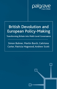 Cover image: British Devolution and European Policy-Making 9781403900104