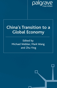 Titelbild: China's Transition to a Global Economy 9781403901675