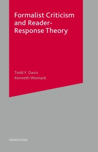 Cover image: Formalist Criticism and Reader-Response Theory 1st edition 9781137611970