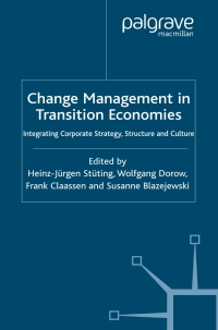 Imagen de portada: Change Management in Transition Economies 1st edition 9781403901637