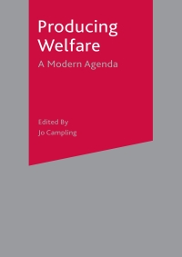 Cover image: Producing Welfare 1st edition 9780333960936