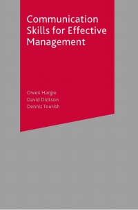 Cover image: Communication Skills for Effective Management 1st edition 9780333965757