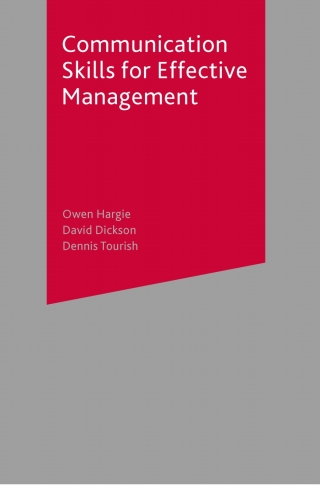 Titelbild: Communication Skills for Effective Management 1st edition 9780333965757
