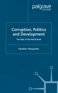 Imagen de portada: Corruption, Politics and Development 9780333999318