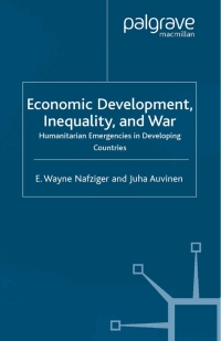 Titelbild: Economic Development, Inequality and War 9781403917973