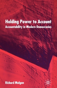 Cover image: Holding Power to Account 9781349431410