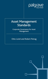 Imagen de portada: Asset Management Standards 9781403904492
