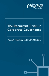 Cover image: The Recurrent Crisis in Corporate Governance 9781403916662