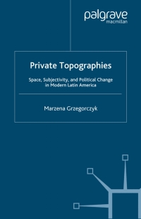 Cover image: Private Topographies 9781349999590