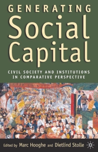 Imagen de portada: Generating Social Capital 1st edition 9781403962195