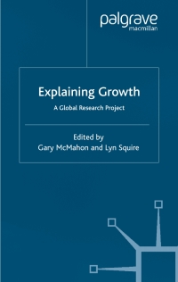 Cover image: Explaining Growth 1st edition 9781403917461