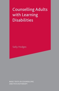 Cover image: Counselling Adults with Learning Disabilities 1st edition 9780333962954