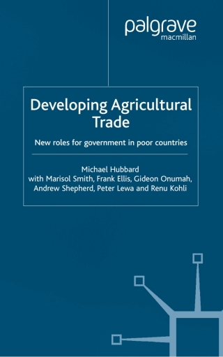 Imagen de portada: Developing Agricultural Trade 9780333736197