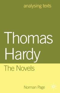 Cover image: Thomas Hardy: The Novels 1st edition 9780333716175