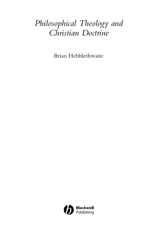 Immagine di copertina: Philosophical Theology and Christian Doctrine 1st edition 9780631211525