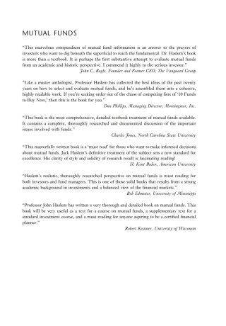 Omslagafbeelding: Mutual Funds 1st edition 9780631215615