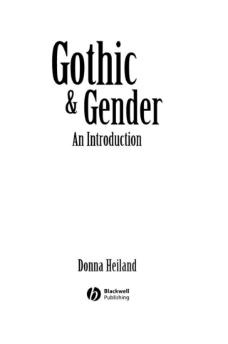 Cover image: Gothic and Gender 1st edition 9780631200499