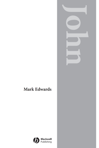 Imagen de portada: John Through the Centuries 1st edition 9780631229063