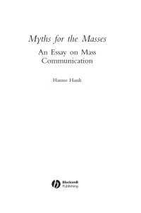 Imagen de portada: Myths for the Masses 1st edition 9780631236214